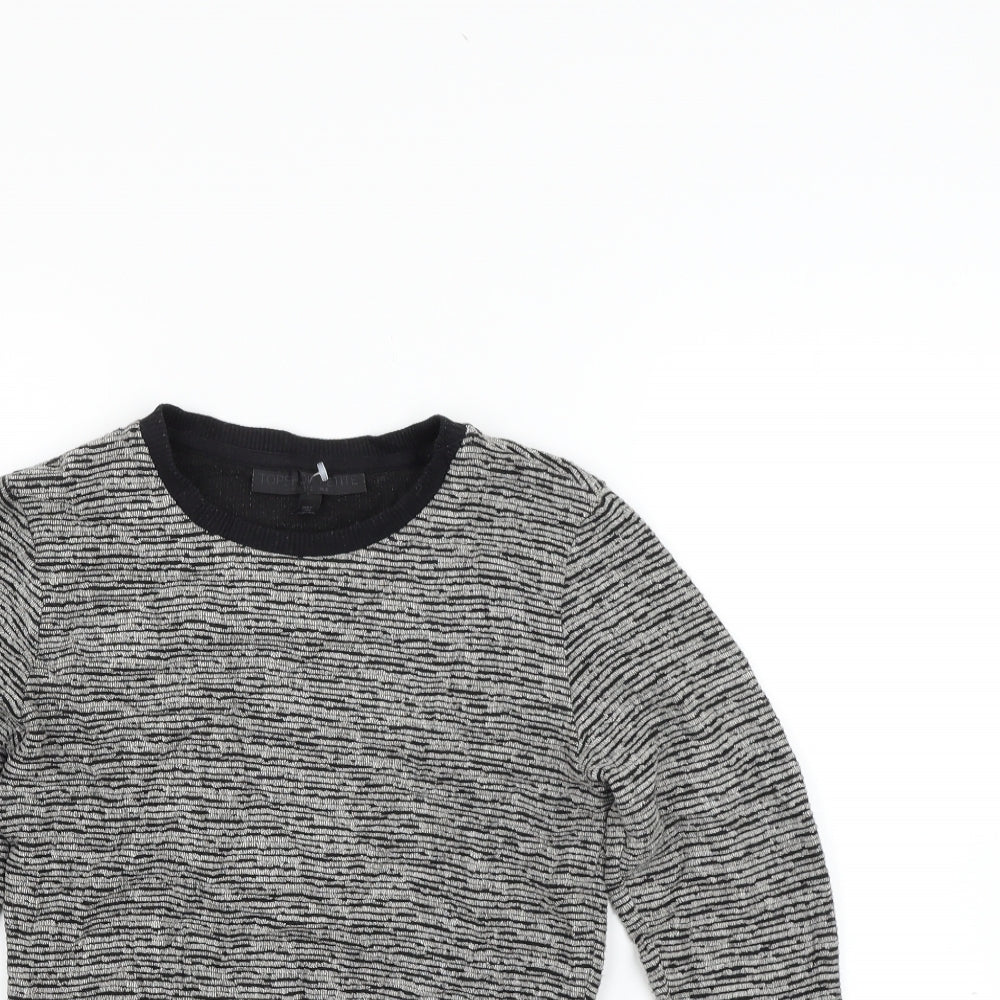 Topshop Womens Grey   Pullover Jumper Size 6