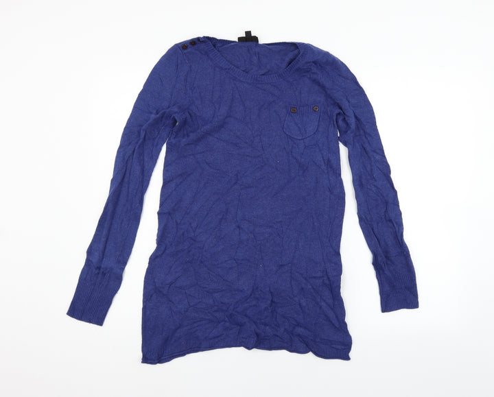 Topshop Womens Blue   Jumper Dress  Size 10
