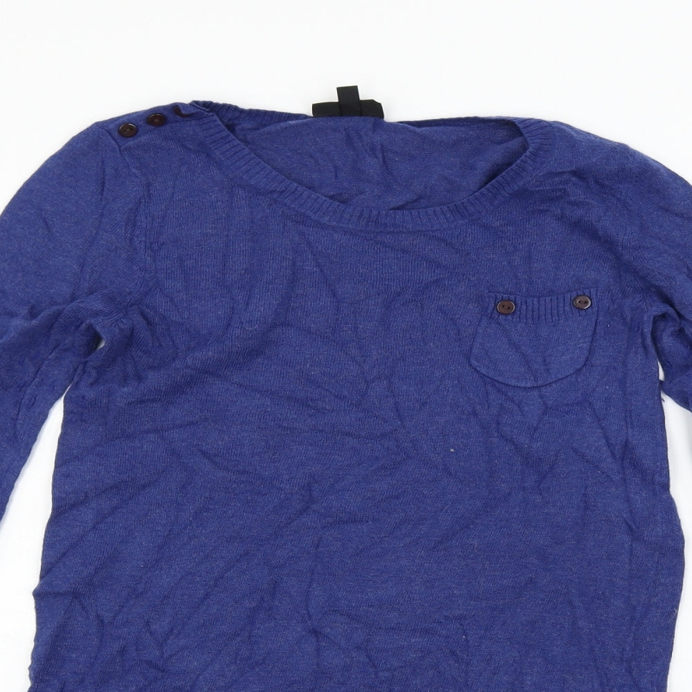 Topshop Womens Blue   Jumper Dress  Size 10