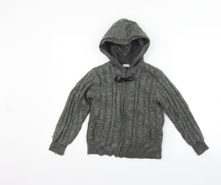 M&Co Girls Grey   Jacket  Size 7-8 Years