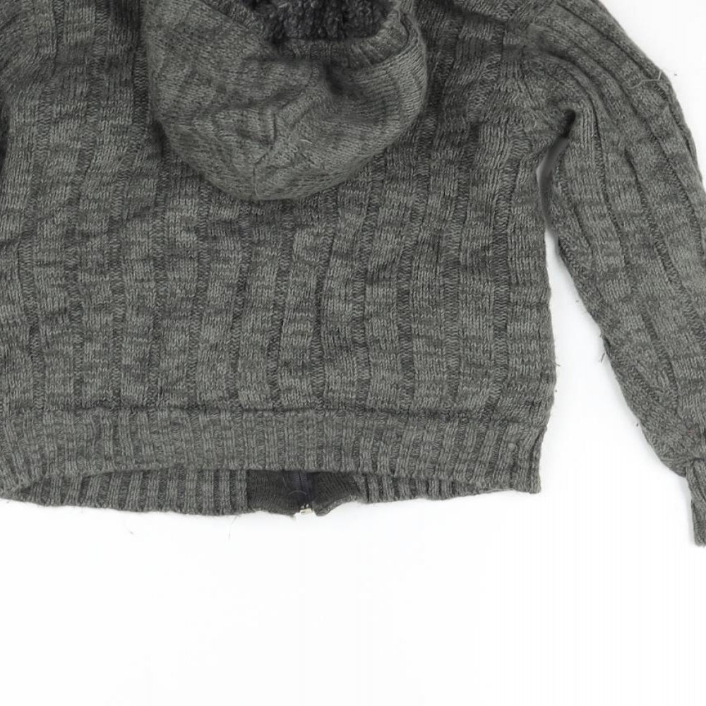 M&Co Girls Grey   Jacket  Size 7-8 Years