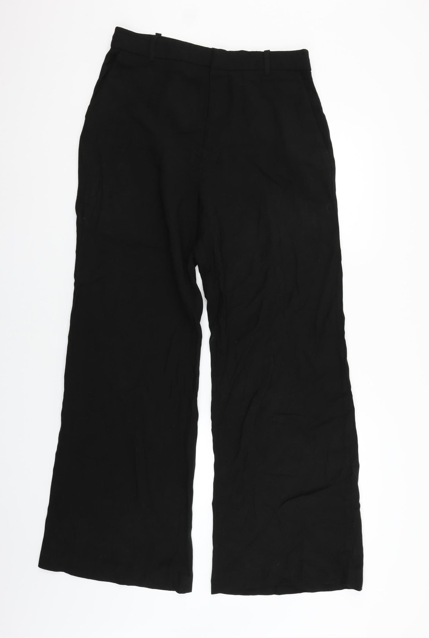 H&M Womens Black   Trousers  Size 14 L31 in