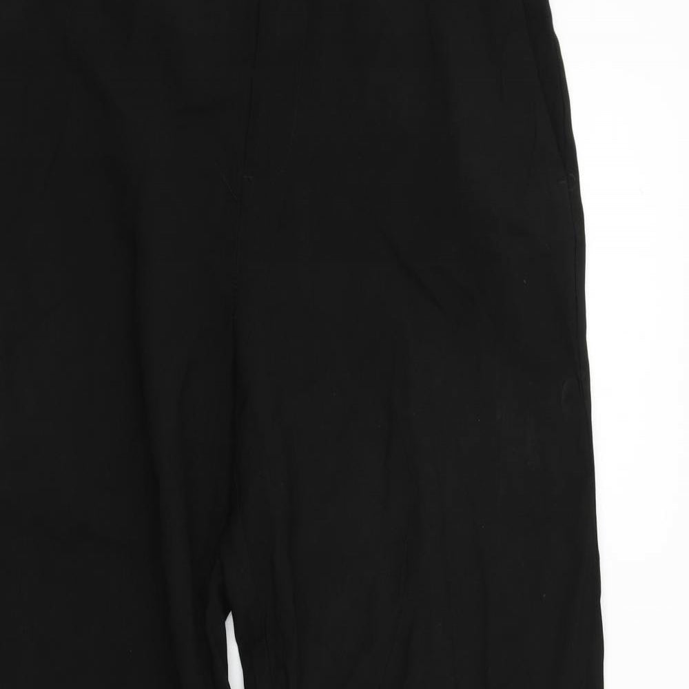 H&M Womens Black   Trousers  Size 14 L31 in