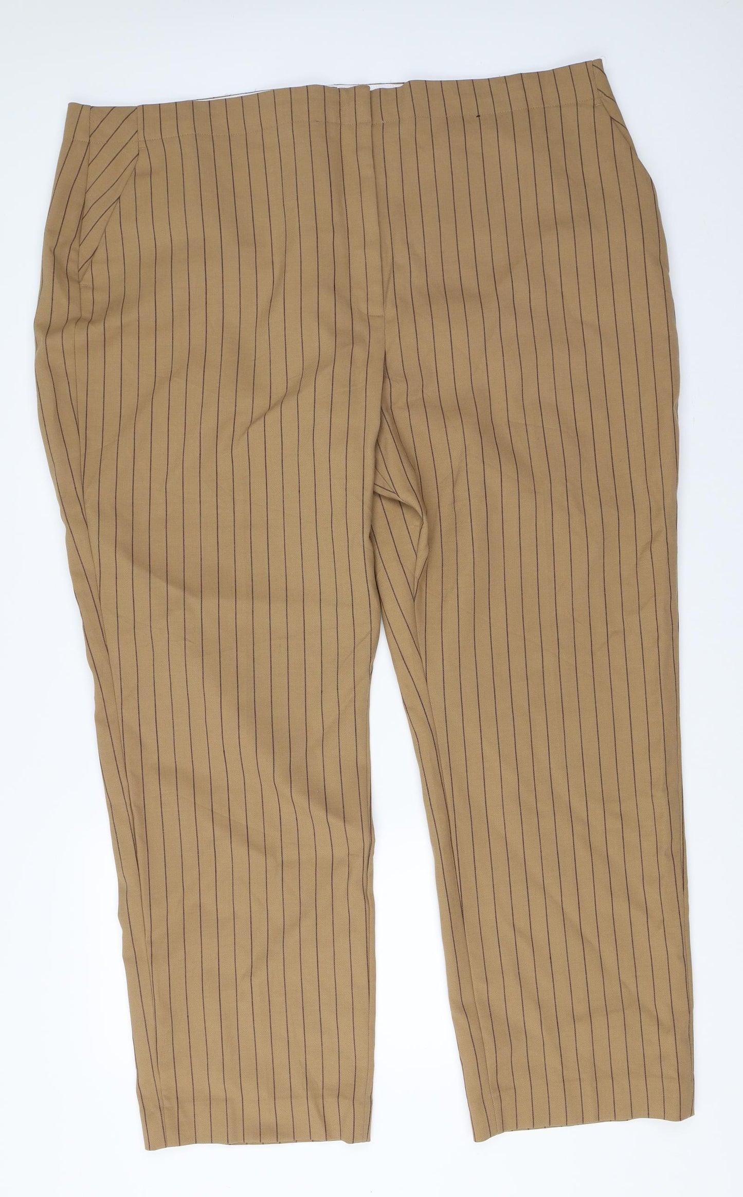 Marks and Spencer Womens Beige   Trousers  Size 24 L30 in