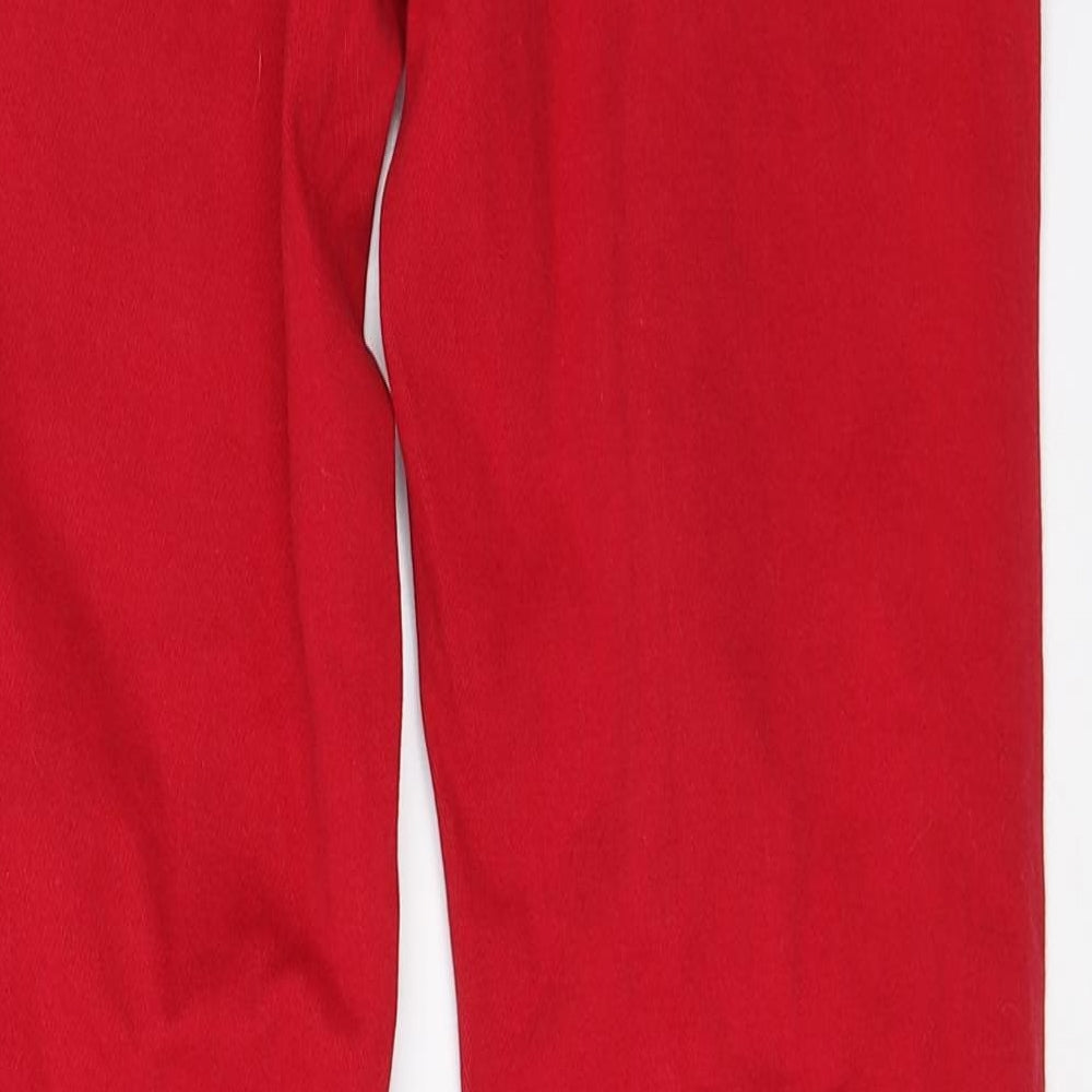 River Island Womens Red   Straight Jeans Size 10 L30 in