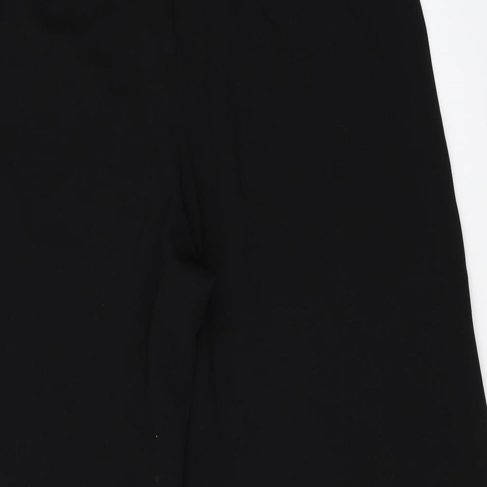 PRETTYLITTLETHING Womens Black   Cropped Trousers Size 14 L22 in