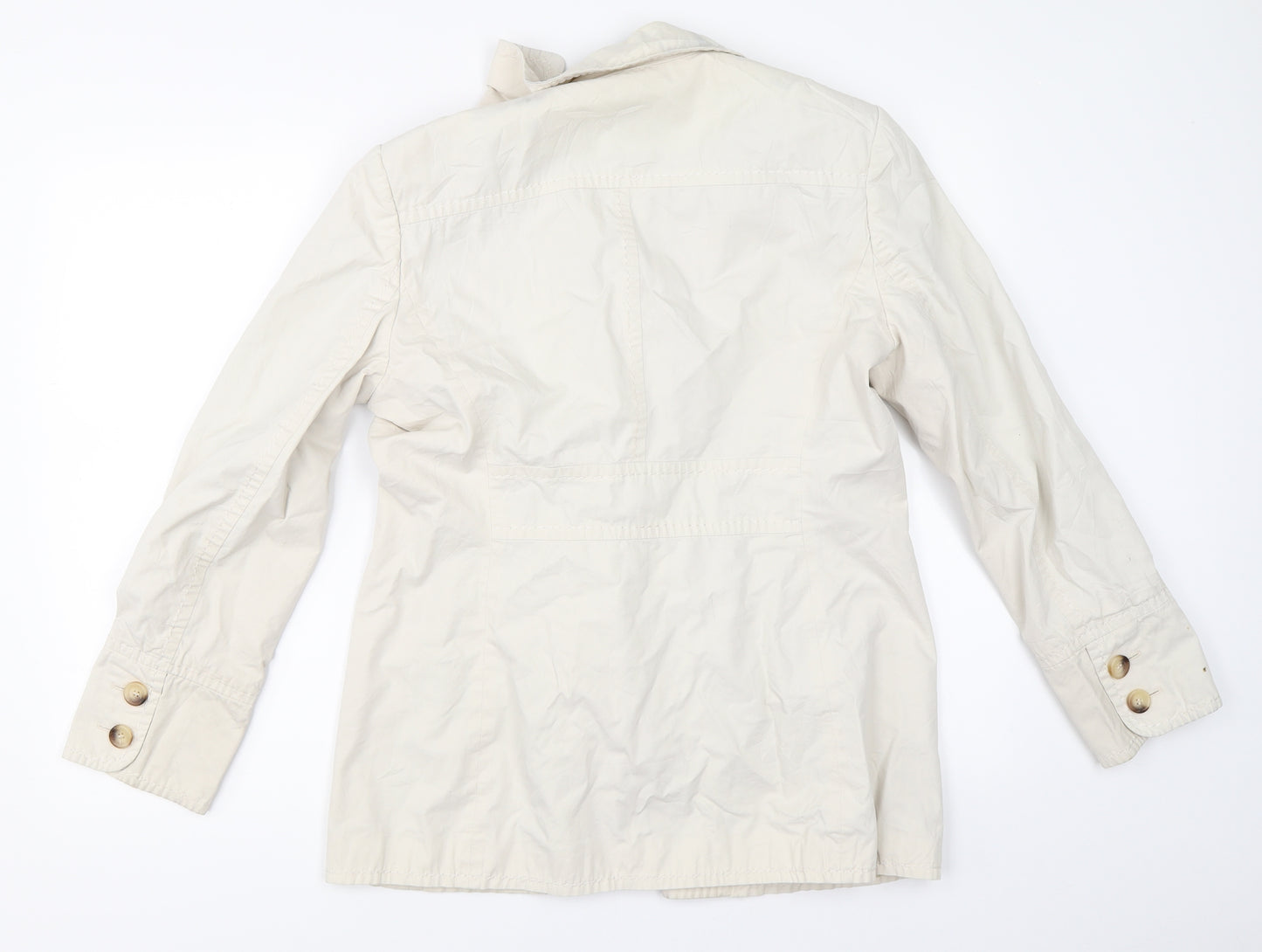 Per Una Womens Beige   Pea Coat Coat Size 12