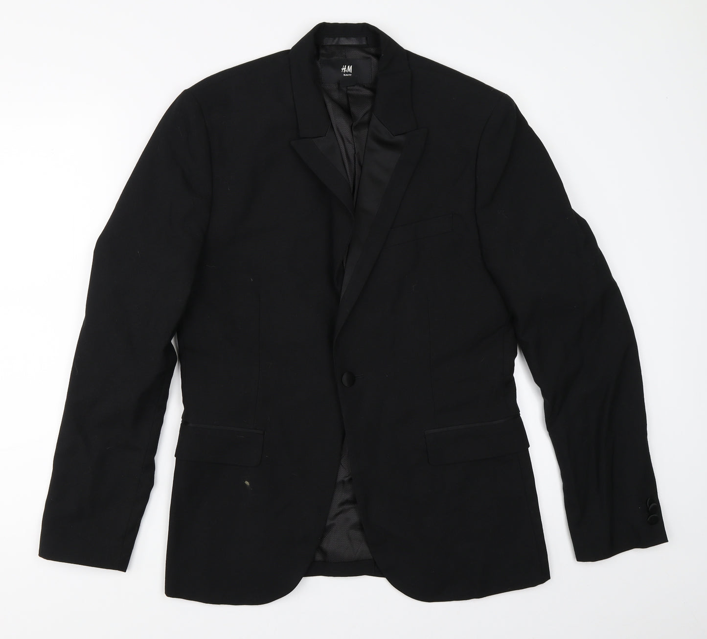 H&M Mens Black   Jacket Blazer Size 38