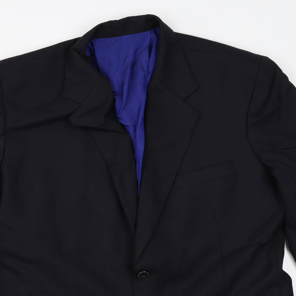 Preworn Mens Black   Jacket Blazer Size 38