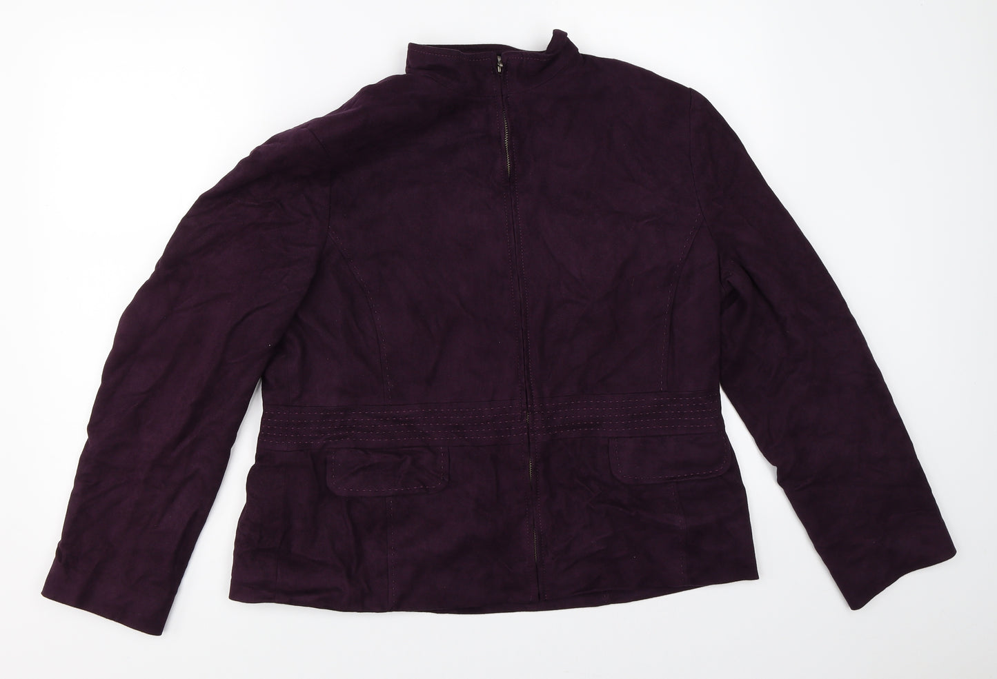 M&Co Womens Purple   Jacket  Size 18