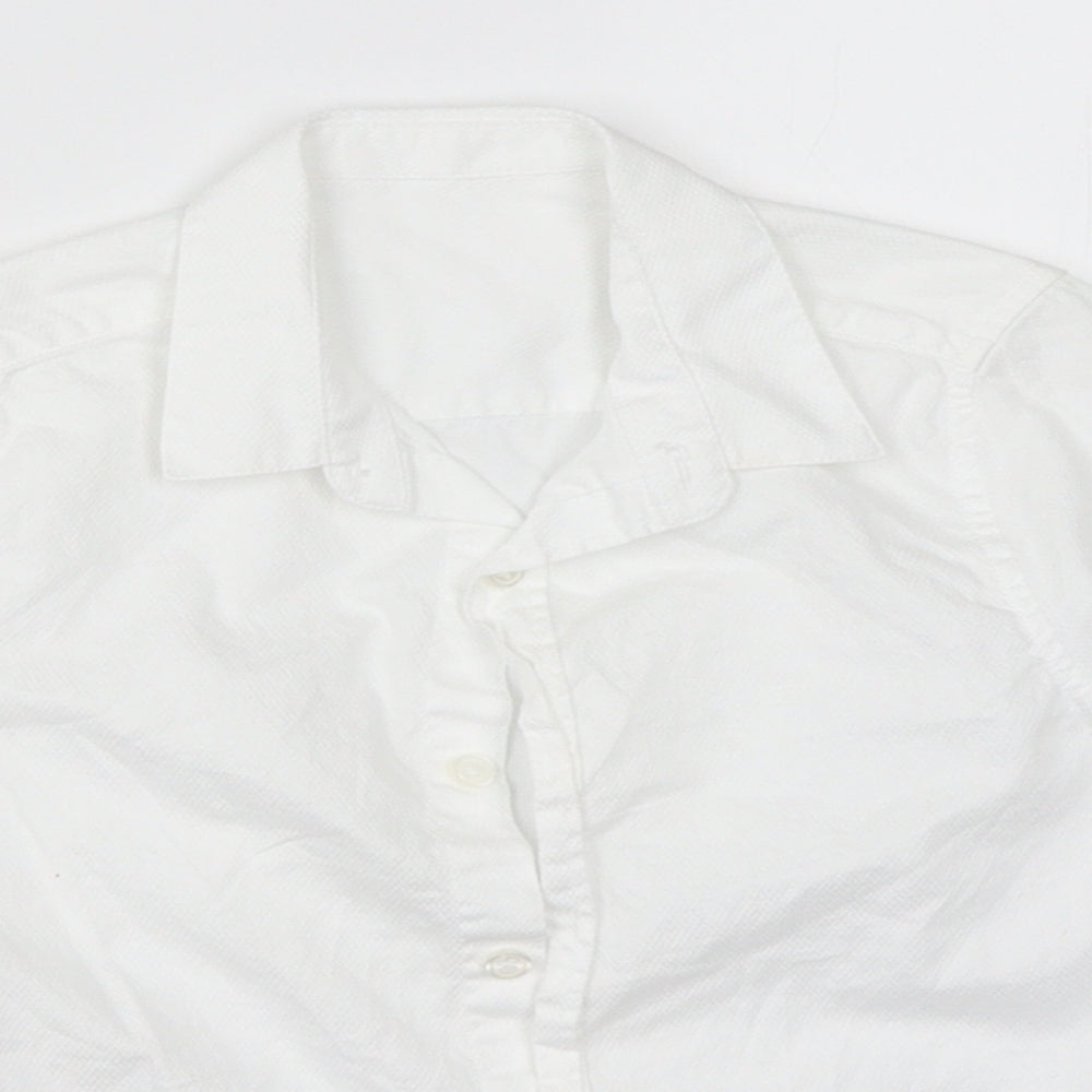 Marks and Spencer Boys White   Basic Button-Up Size 3-4 Years