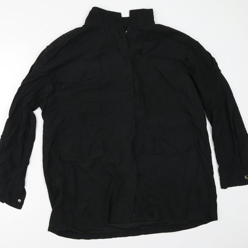 Boohoo Womens Black   Jacket  Size M