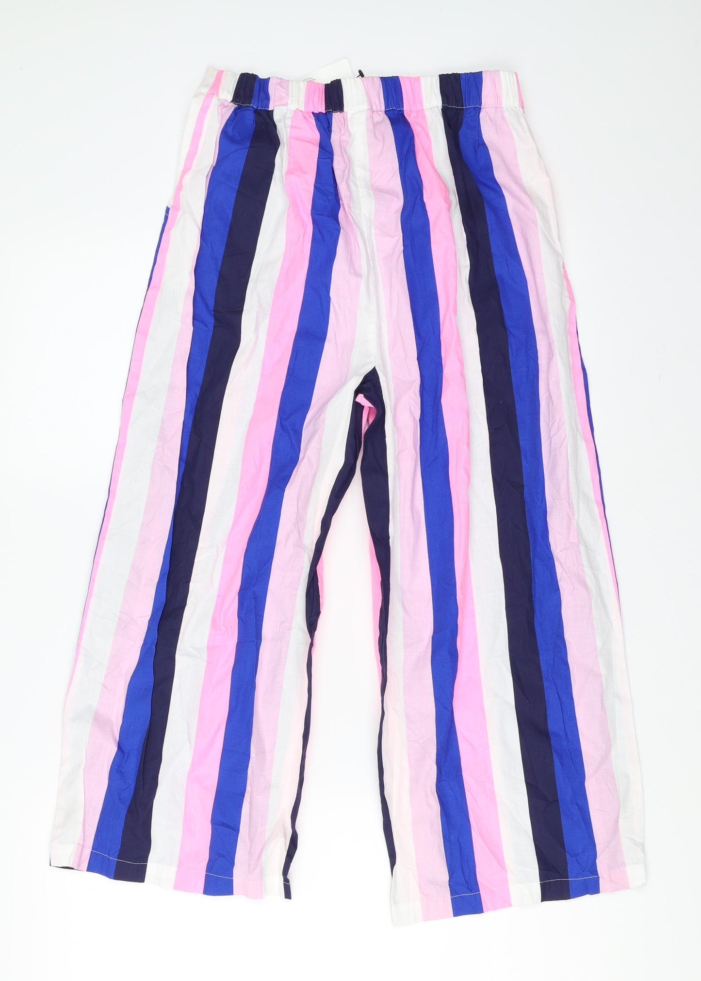 Marks and Spencer Girls Pink Striped  Top Pyjama Pants Size 13-14 Years