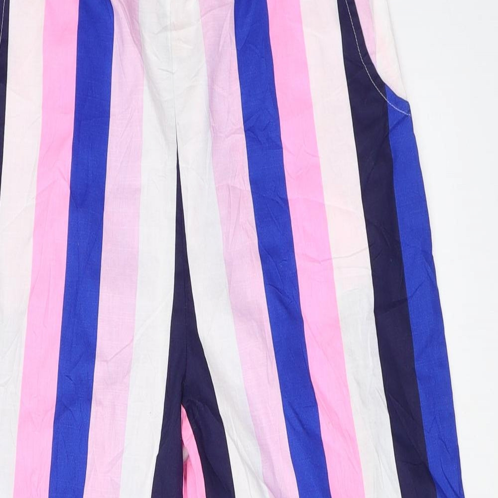 Marks and Spencer Girls Pink Striped  Top Pyjama Pants Size 13-14 Years