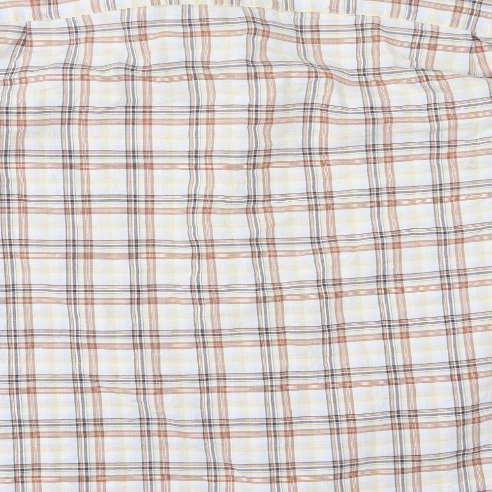 Blue Harbour Mens Ivory Check   Button-Up Size XL