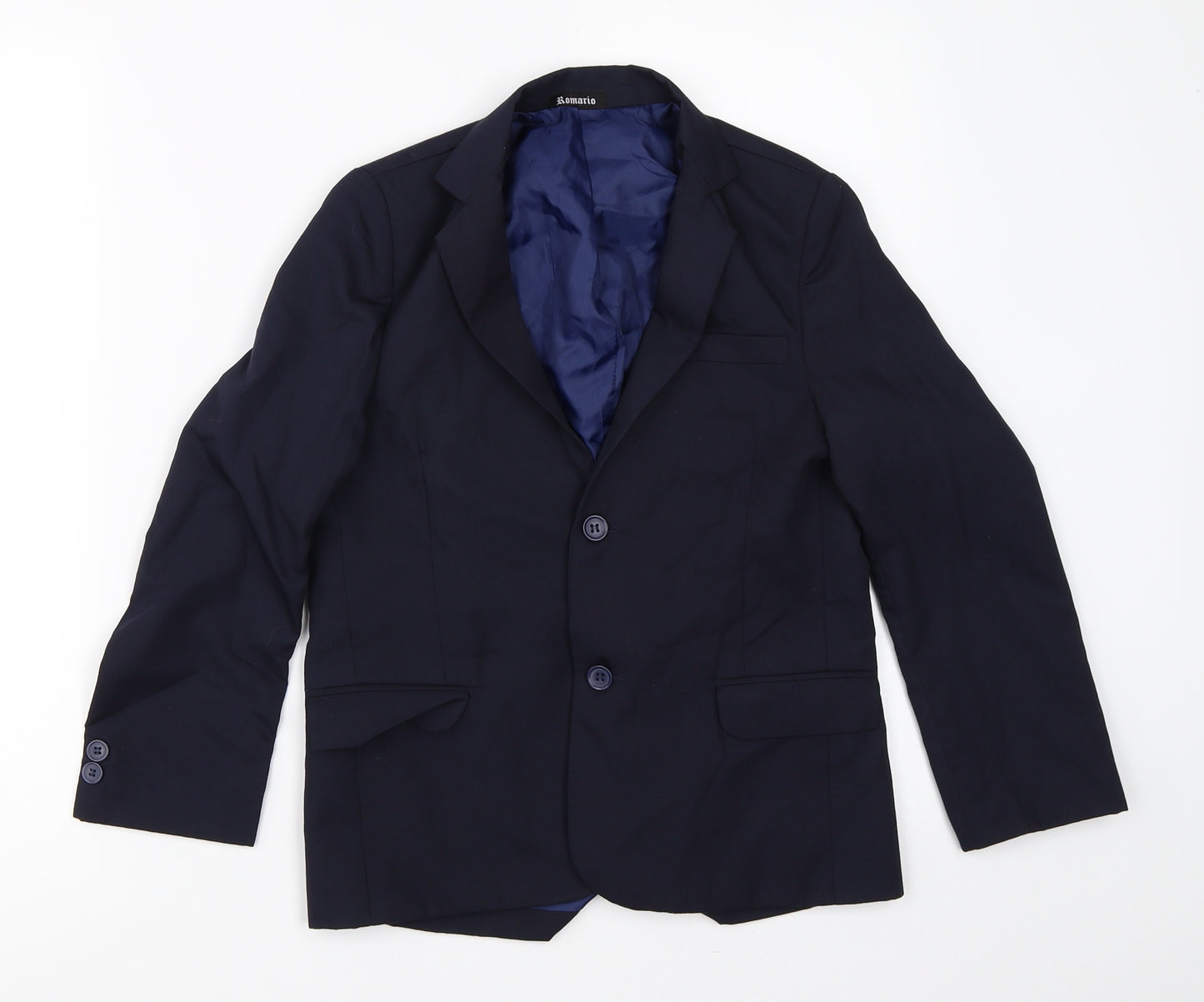 Romario Boys Blue   Jacket Blazer Size 8 Years  - Suit Jacket