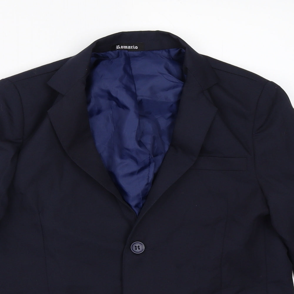 Romario Boys Blue   Jacket Blazer Size 8 Years  - Suit Jacket