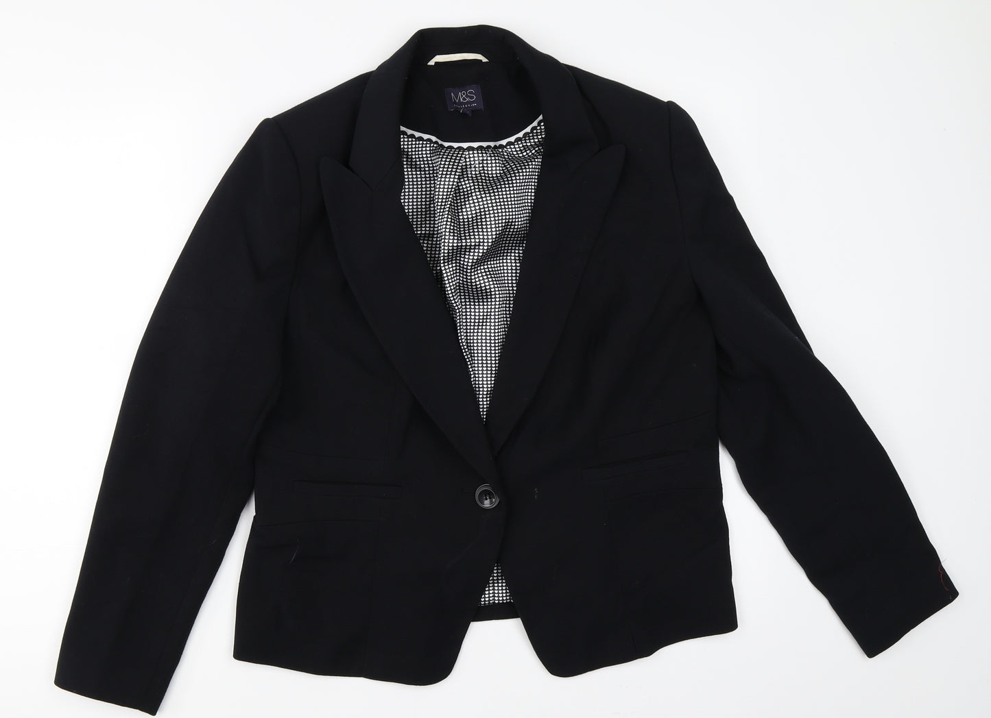 Marks and Spencer Womens Black   Jacket Blazer Size 16