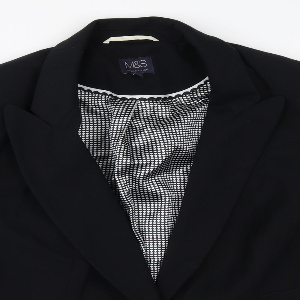 Marks and Spencer Womens Black   Jacket Blazer Size 16