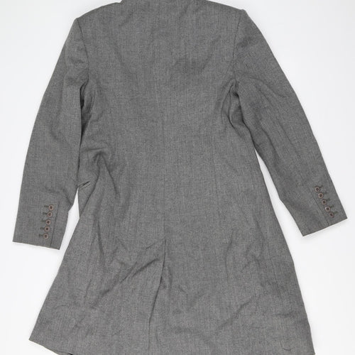 NEXT Womens Grey   Overcoat Coat Size 14