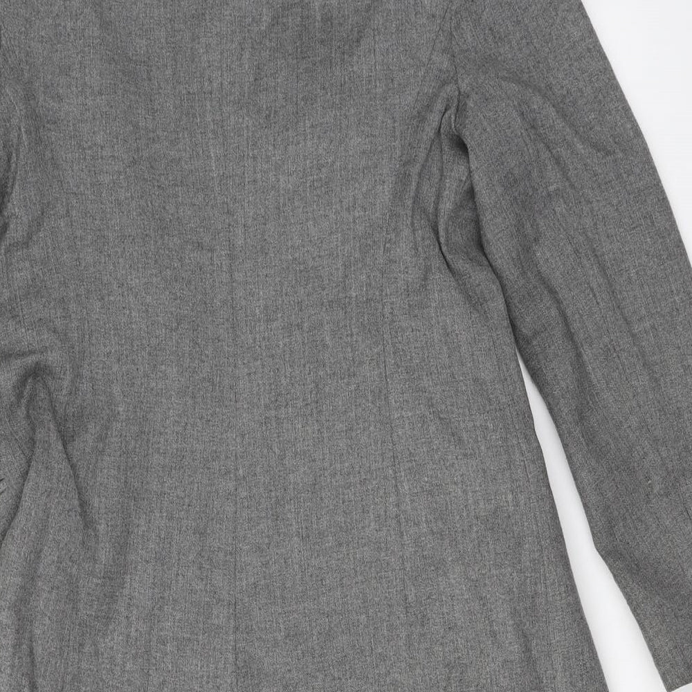 NEXT Womens Grey   Overcoat Coat Size 14