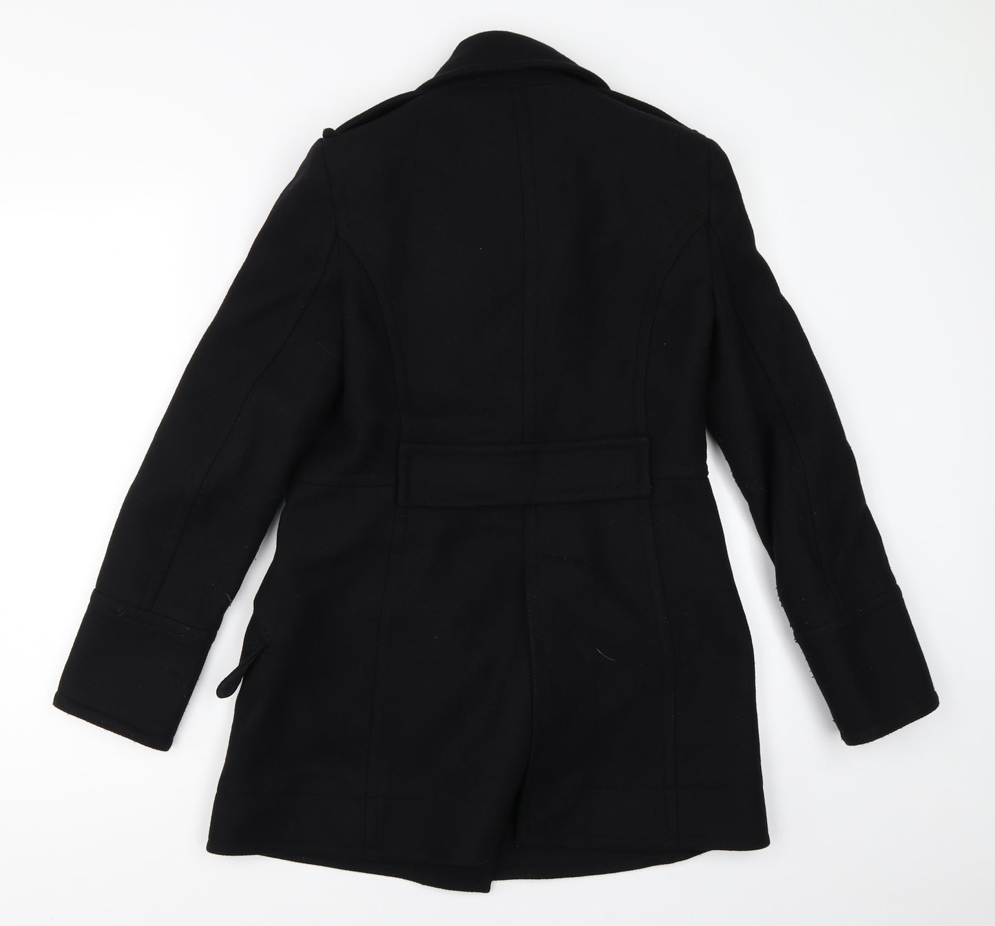 Zara Womens Black   Overcoat Coat Size S