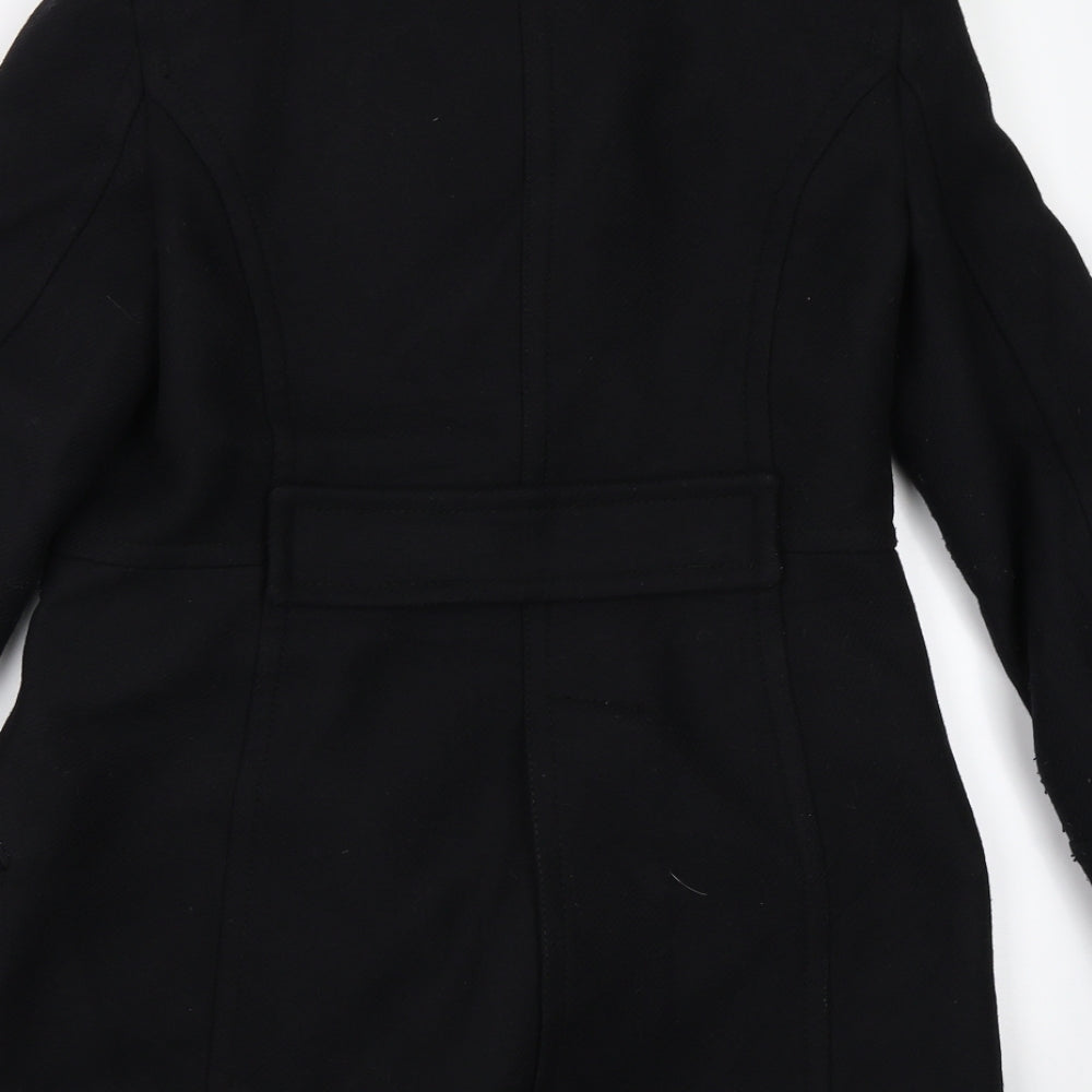 Zara Womens Black   Overcoat Coat Size S