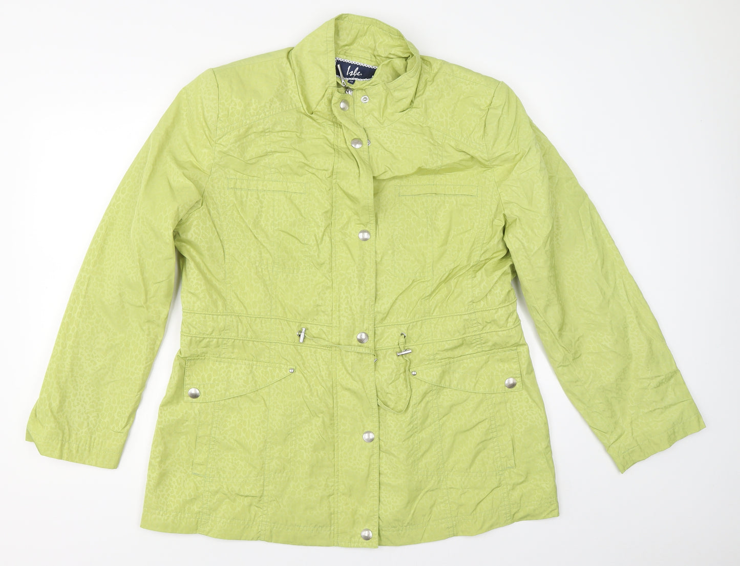 Isle Womens Green   Windbreaker Coat Size 16