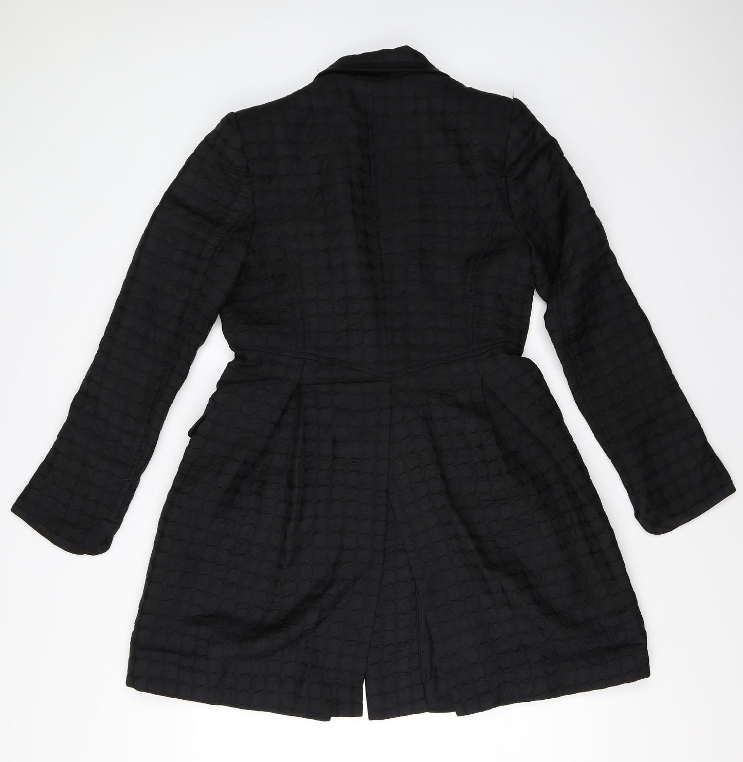 LEON MAX Womens Black   Overcoat Coat Size M