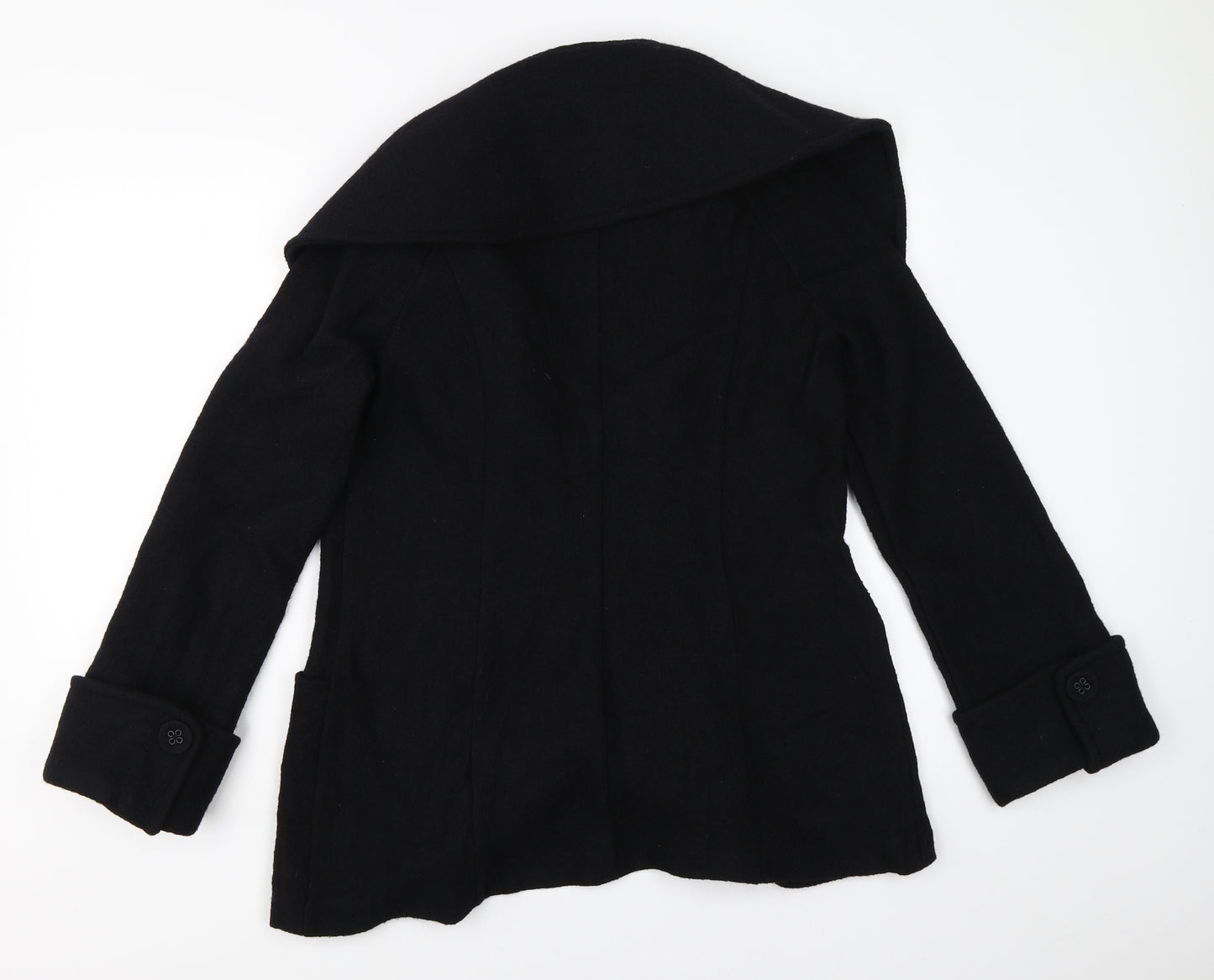 Monsoon Womens Black   Overcoat Coat Size 12