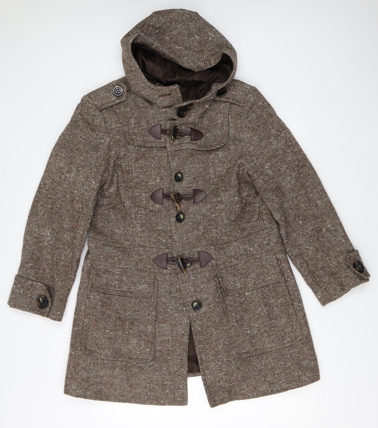 Laura Ashley Womens Brown   Overcoat Coat Size 18