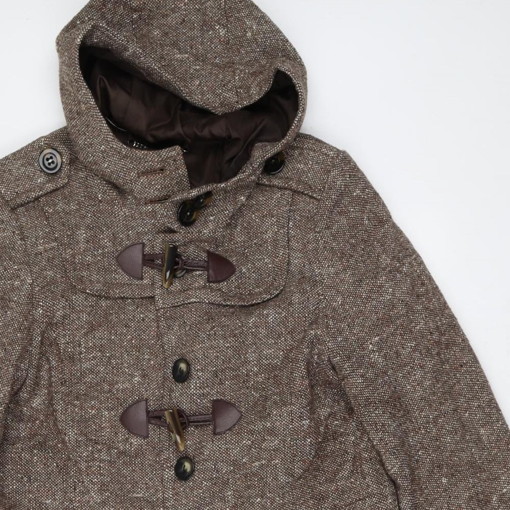 Laura Ashley Womens Brown   Overcoat Coat Size 18