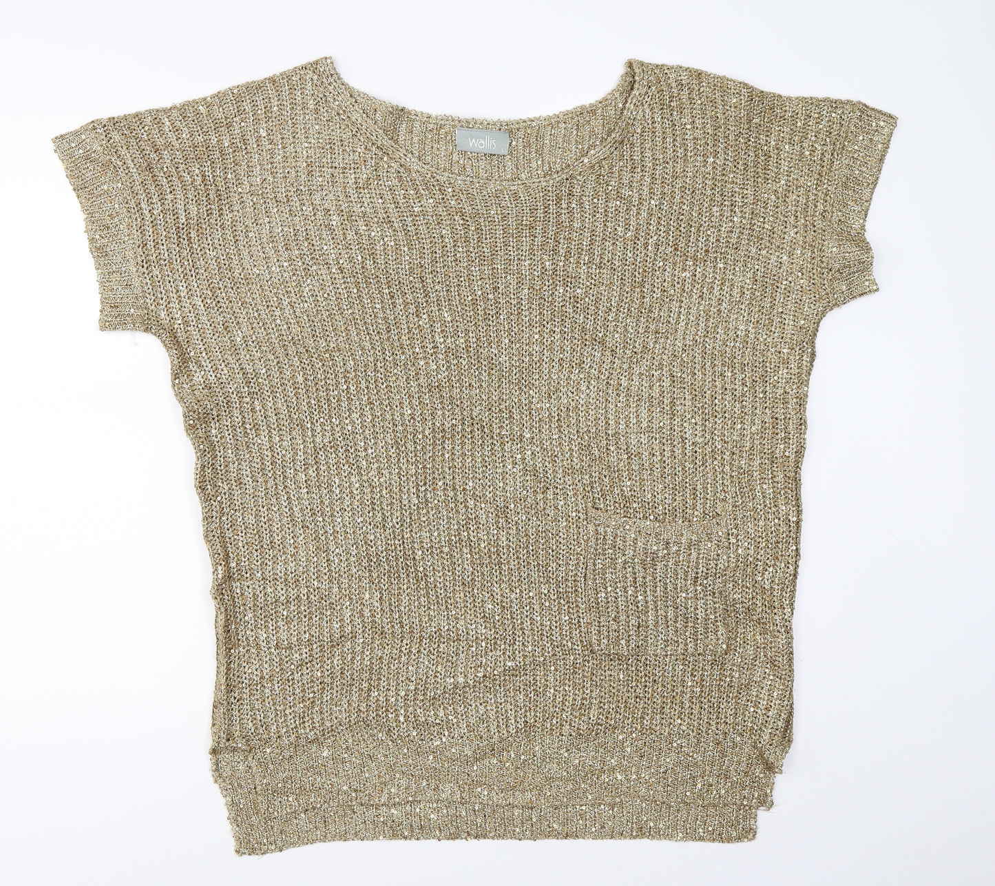 Wallis Womens Gold   Tunic Jumper Size L