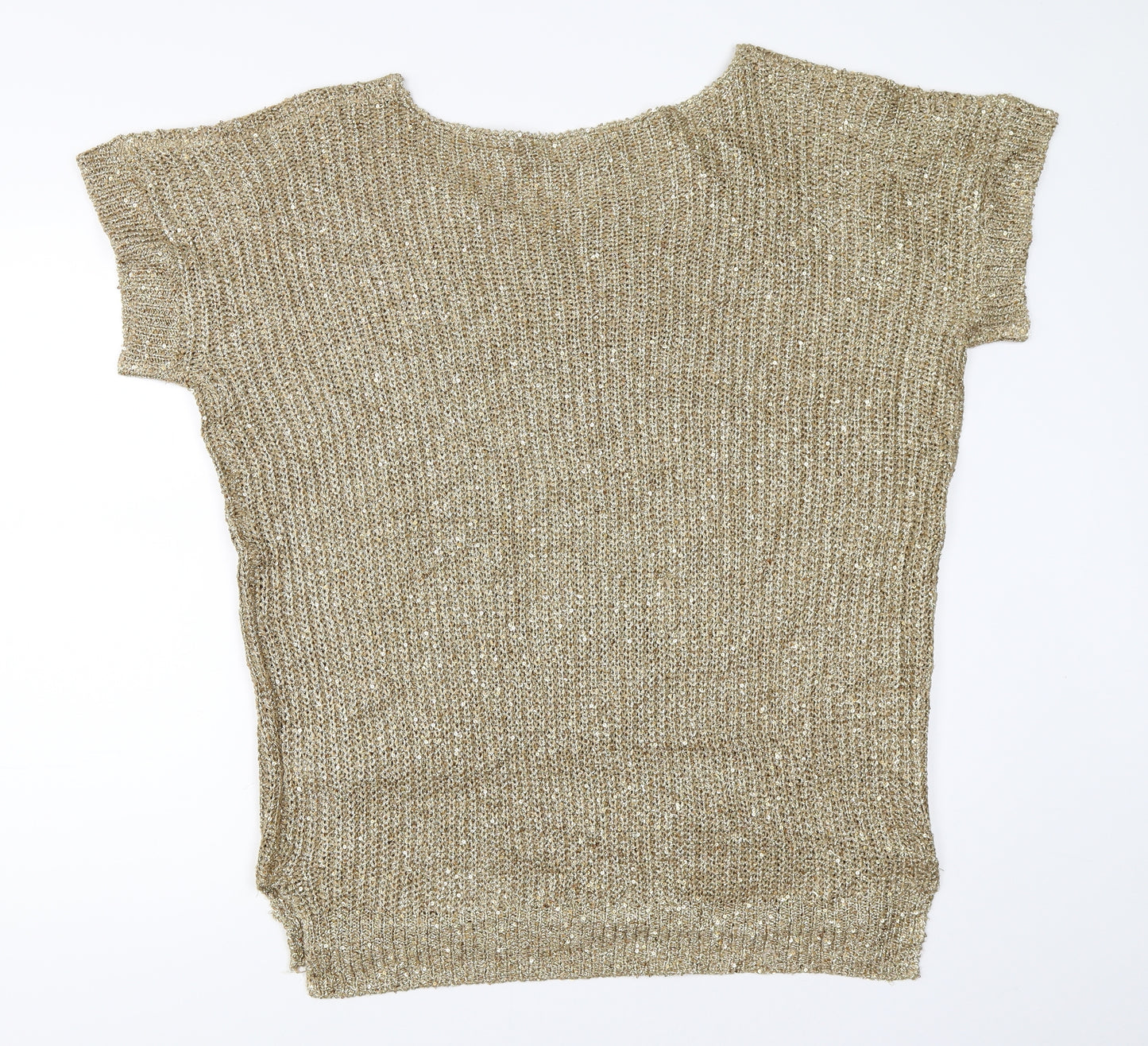 Wallis Womens Gold   Tunic Jumper Size L