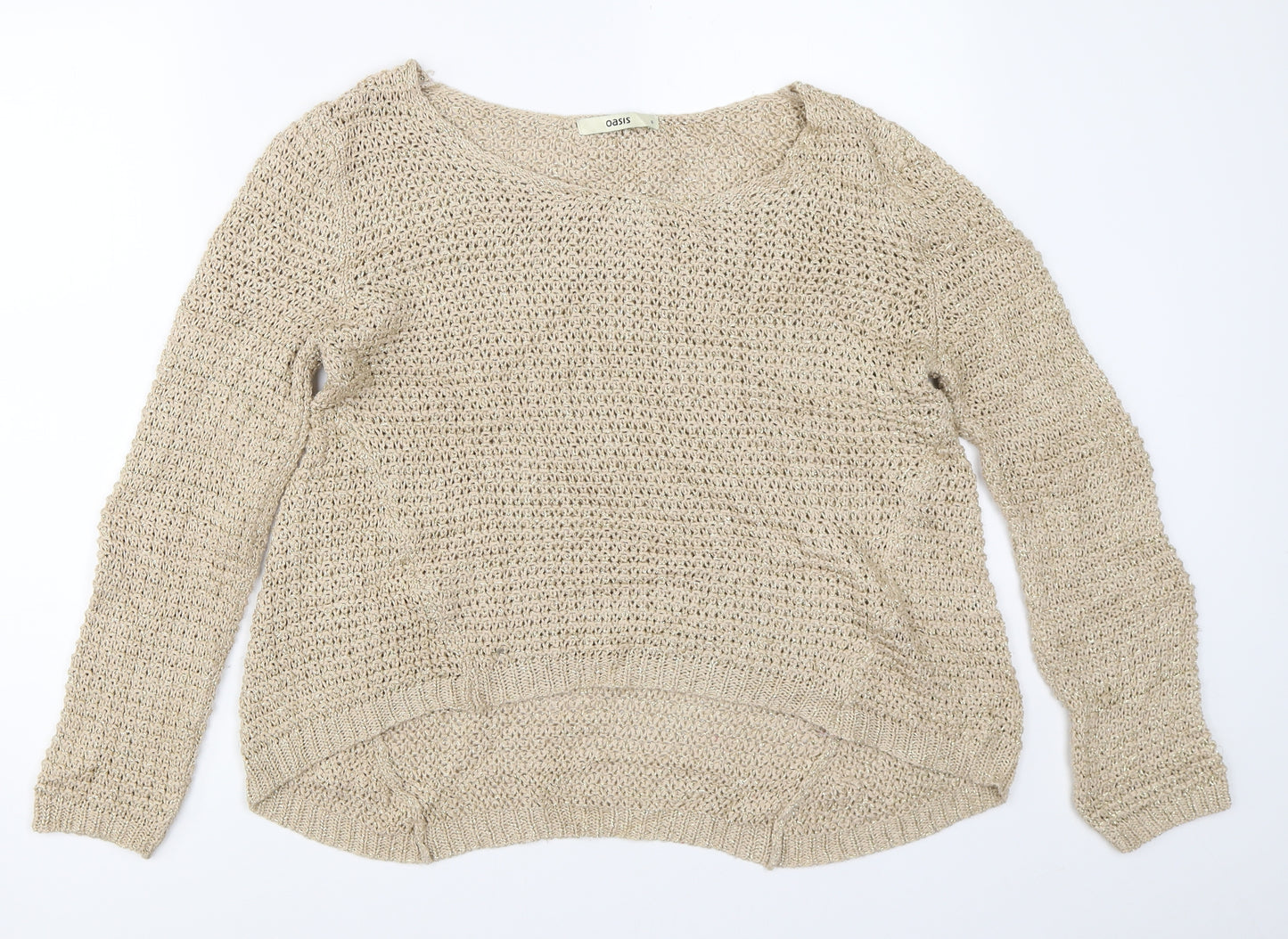 Oasis Womens Beige   Pullover Jumper Size S