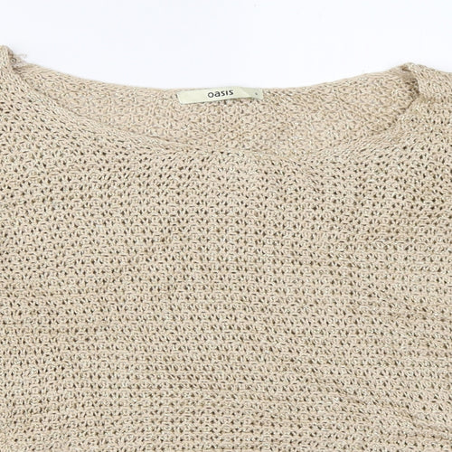 Oasis Womens Beige   Pullover Jumper Size S
