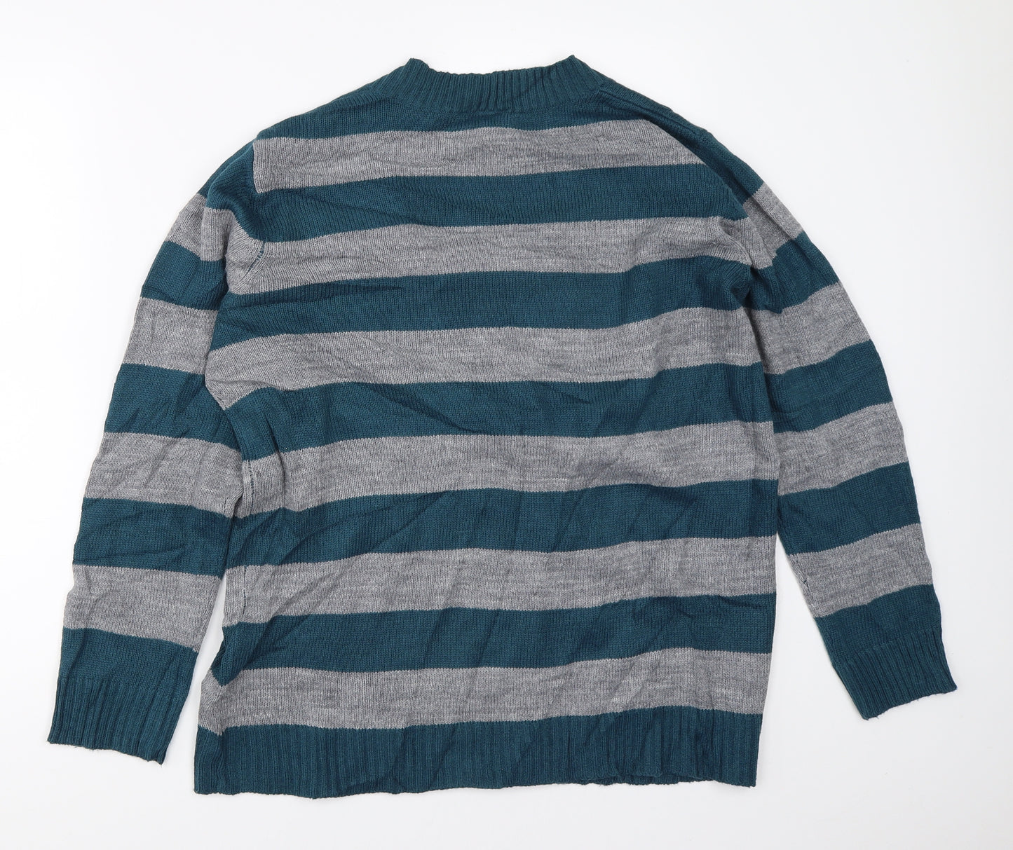 Mia Linea Womens Blue Striped  Pullover Jumper Size 18