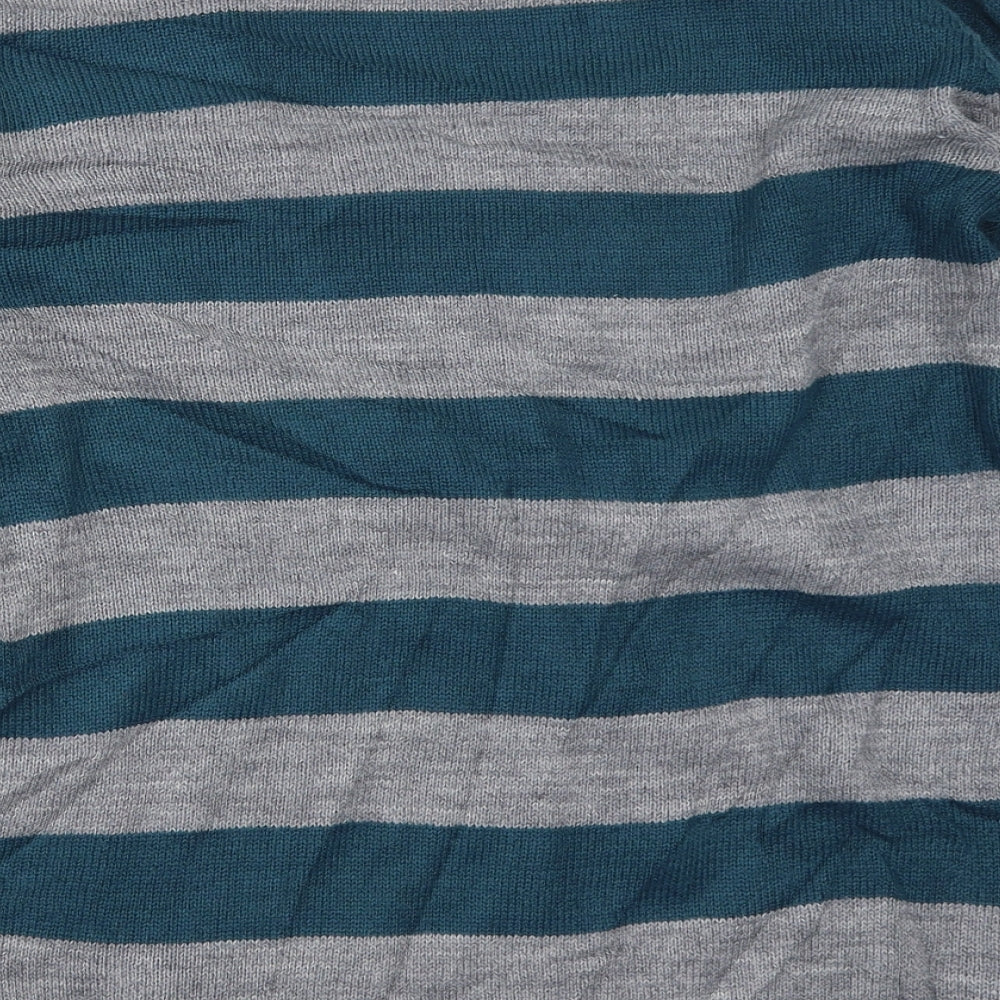 Mia Linea Womens Blue Striped  Pullover Jumper Size 18
