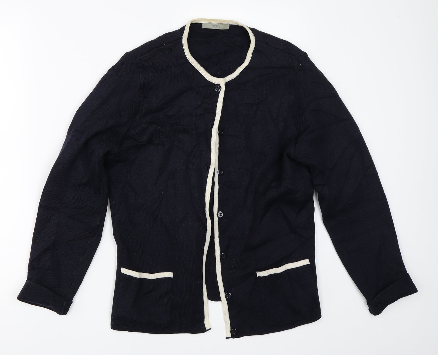 Marks and Spencer Womens Blue   Cardigan Jumper Size 10