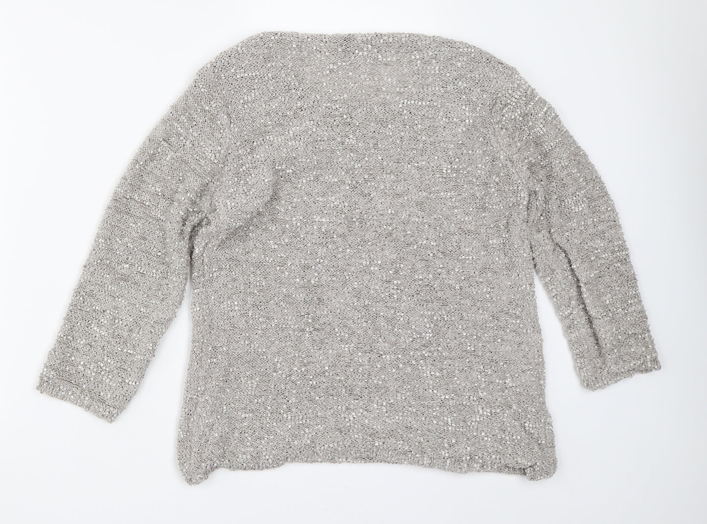 Bm Collection Womens Beige   Pullover Jumper Size S