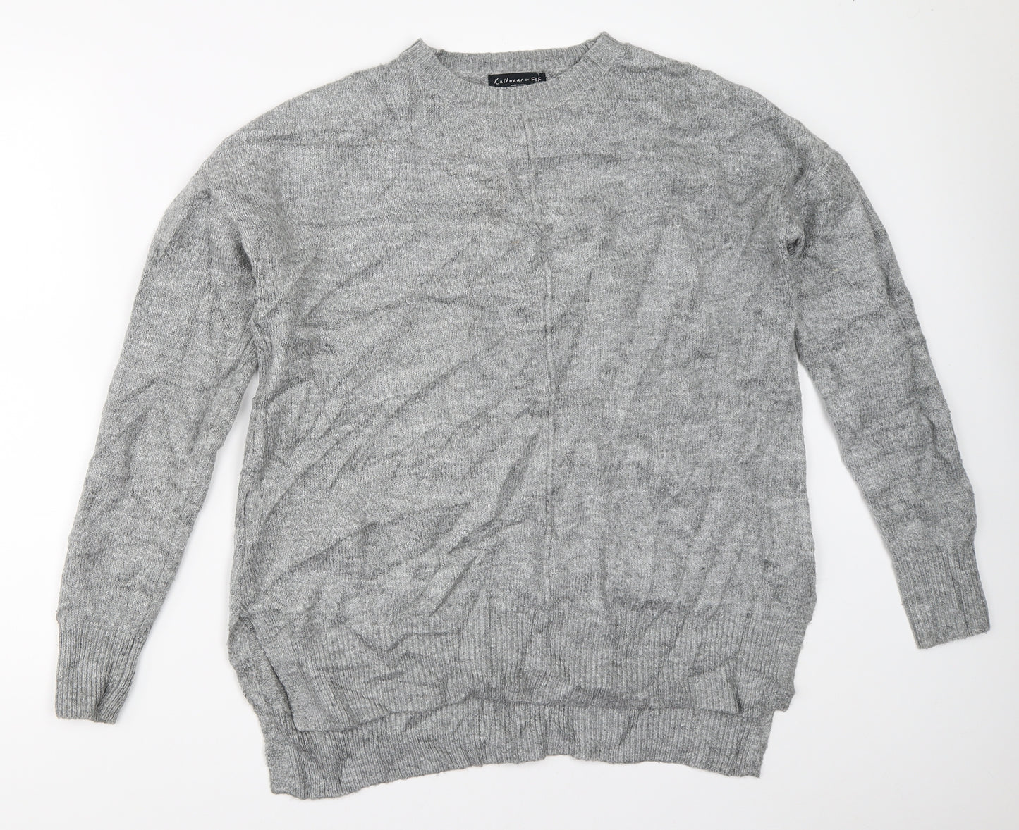 F&F Womens Grey   Pullover Jumper Size 8