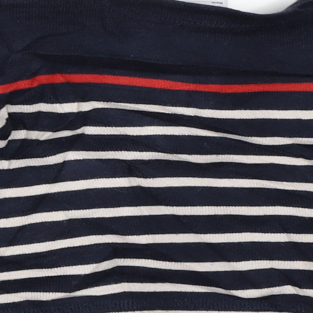 Petit Bateau Baby Blue Striped  Pullover Jumper Size 12-18 Months