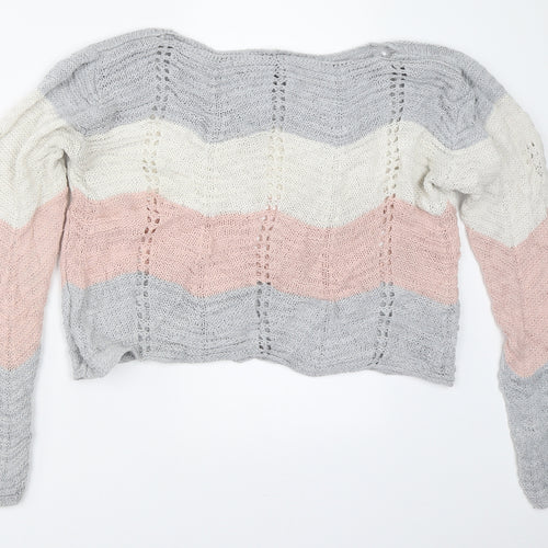 Quiz Womens Grey   Pullover Jumper Size L