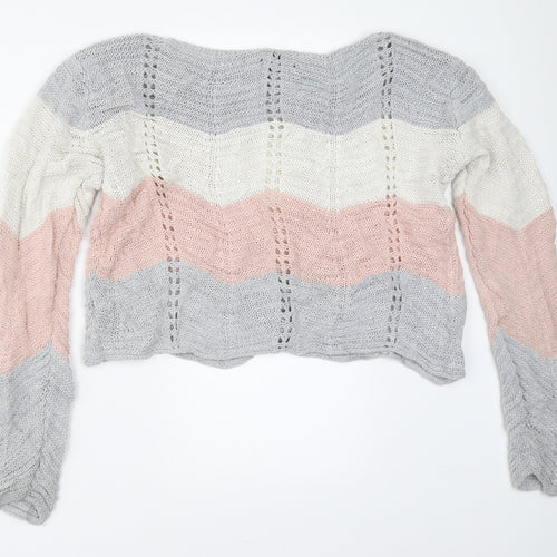 Quiz Womens Grey   Pullover Jumper Size L