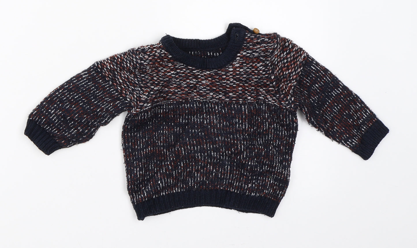 Marks and Spencer Boys Blue   Pullover Jumper Size 3-6 Months