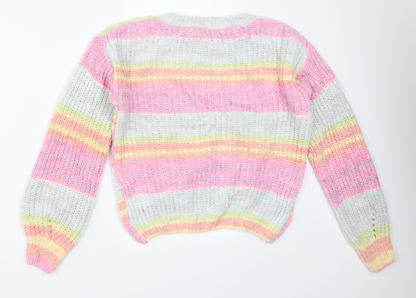 Marks and Spencer Girls Pink   Pullover Jumper Size 11-12 Years