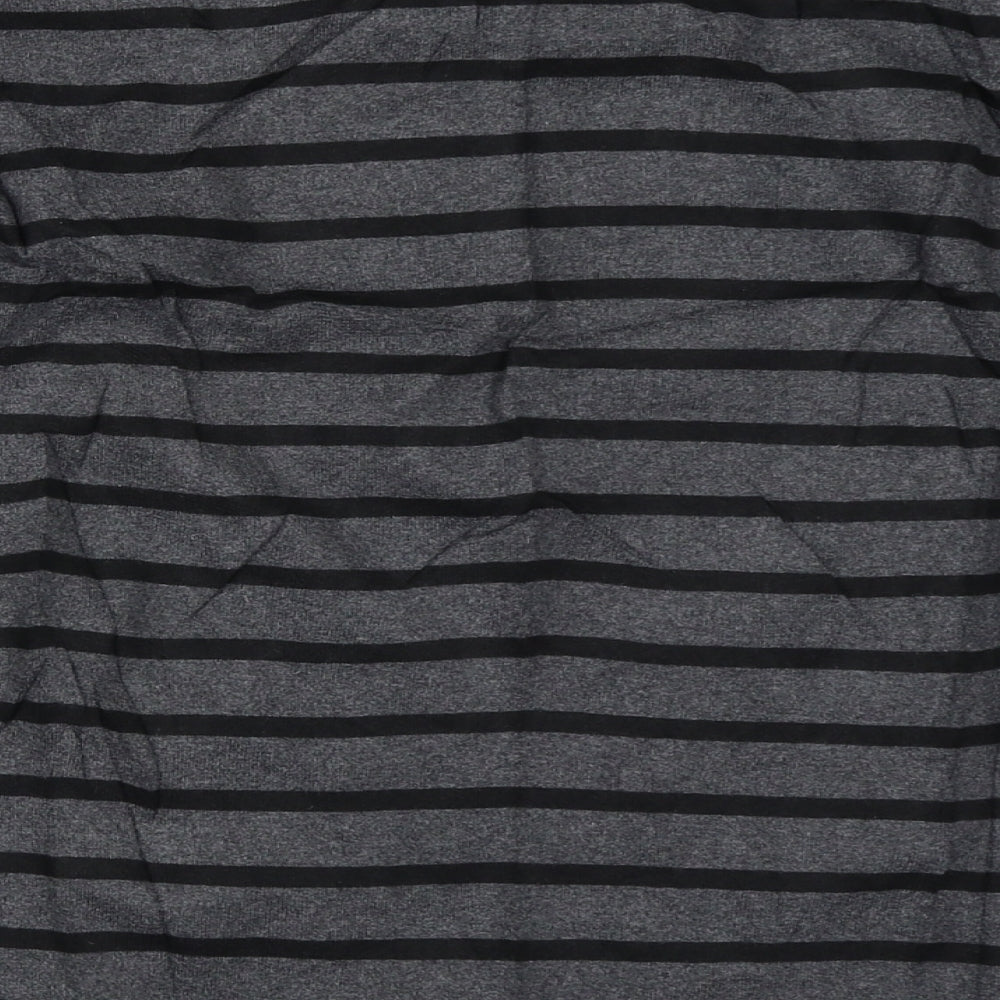 Uniqlo Womens Grey Striped  Pullover Jumper Size M