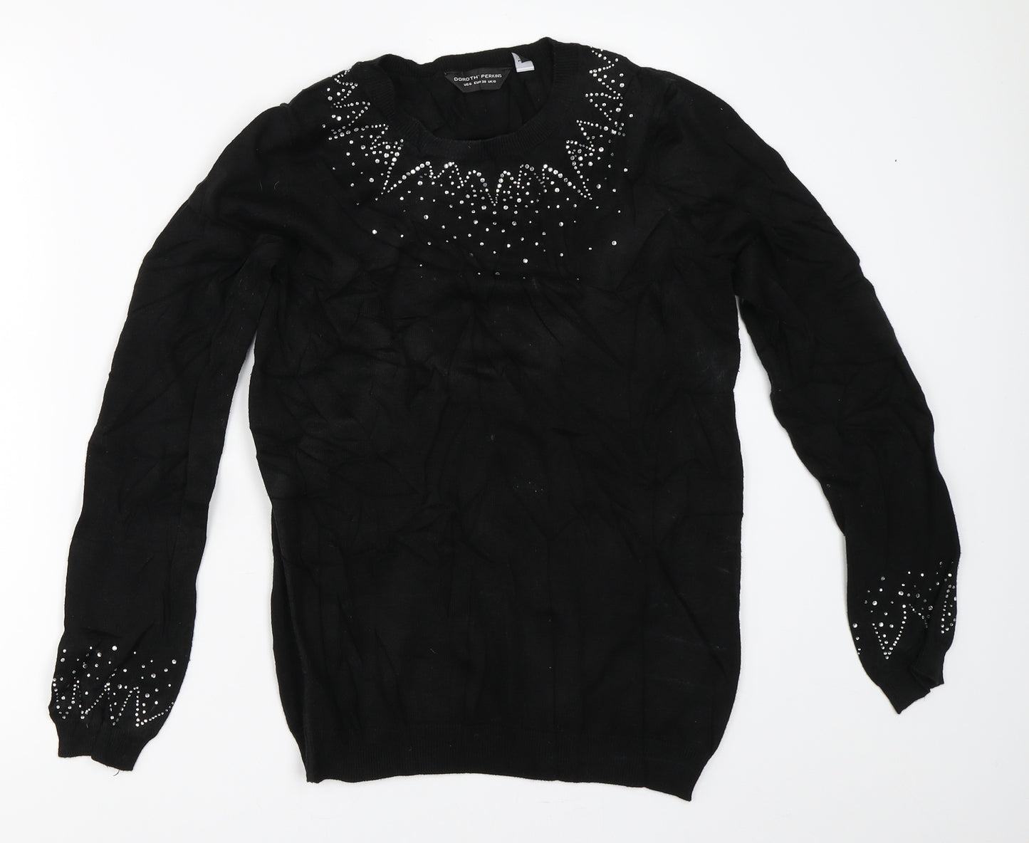 Dorothy Perkins Womens Black   Pullover Jumper Size 10