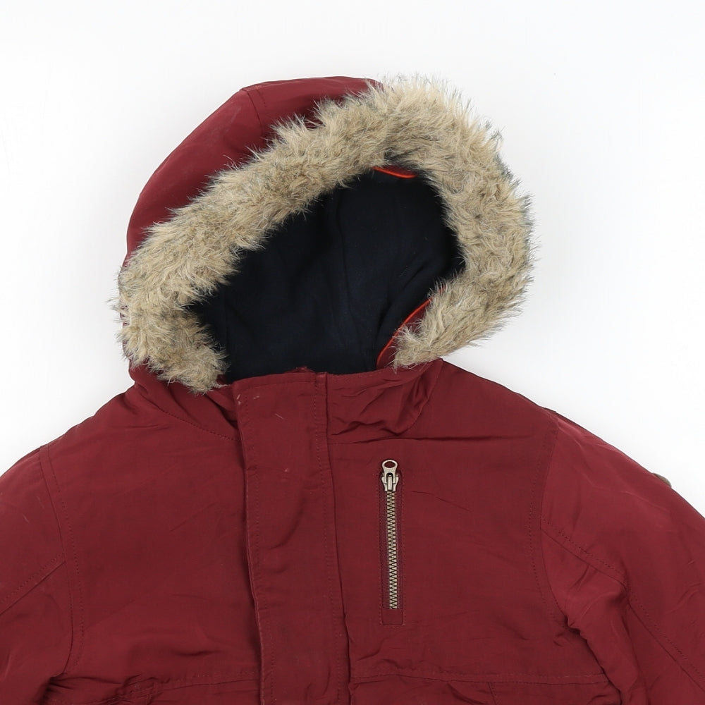 NEXT Girls Red   Puffer Jacket Coat Size 4-5 Years