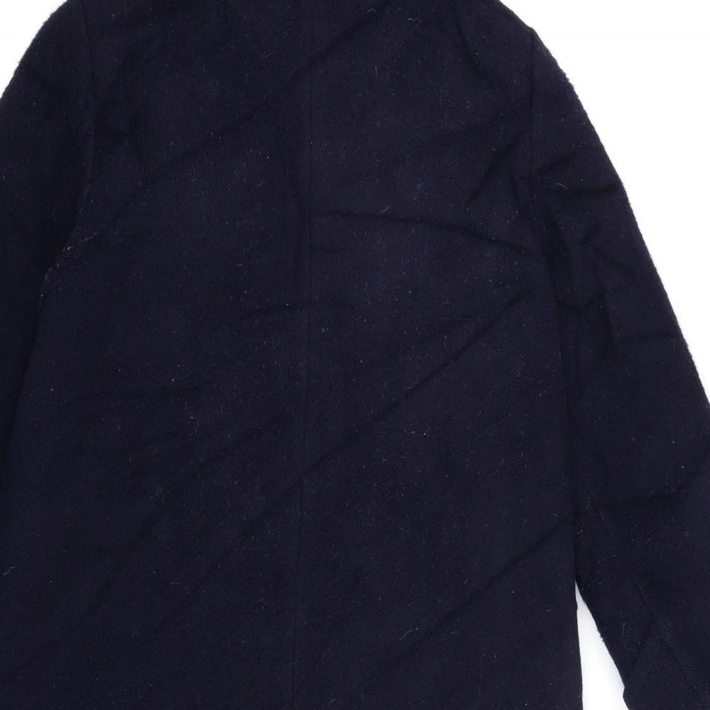 St Michael Womens Blue   Overcoat Coat Size 12